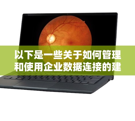 以下是一些关于如何管理和使用企业数据连接的建议 以下是一些关于如何管理和使用企业数据连接的建议