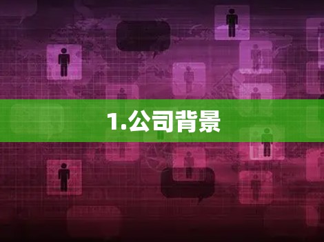 1.公司背景 1.公司背景